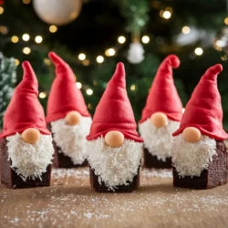 Gnome Brownie Bites