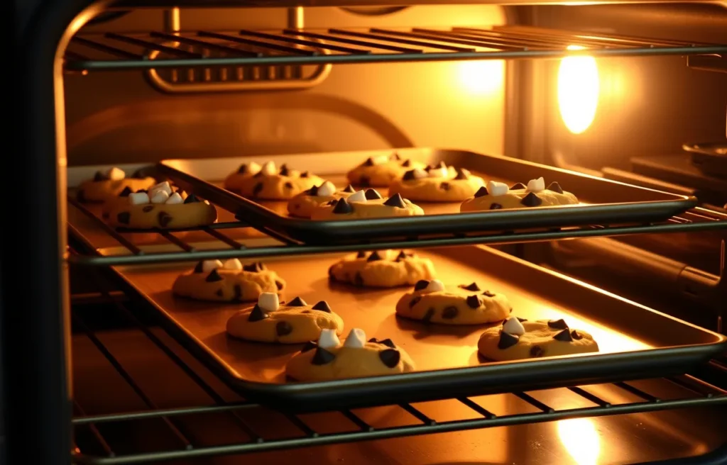 Place the baking sheets in the oven and bake for 10-12 minutes until the edges are golden brown but the centers are still soft. Baking times may vary slightly depending on your oven, so keep an eye on the cookies to prevent over baking.