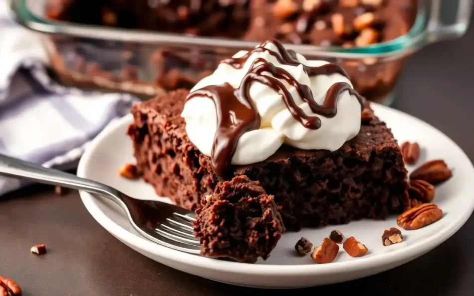 German Chocolate Poke Cake