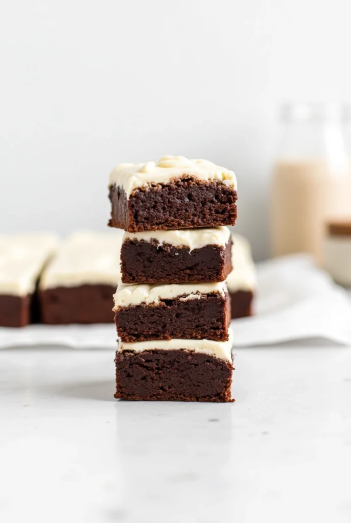 Fudgy Brownies With Cream Cheese Frosting