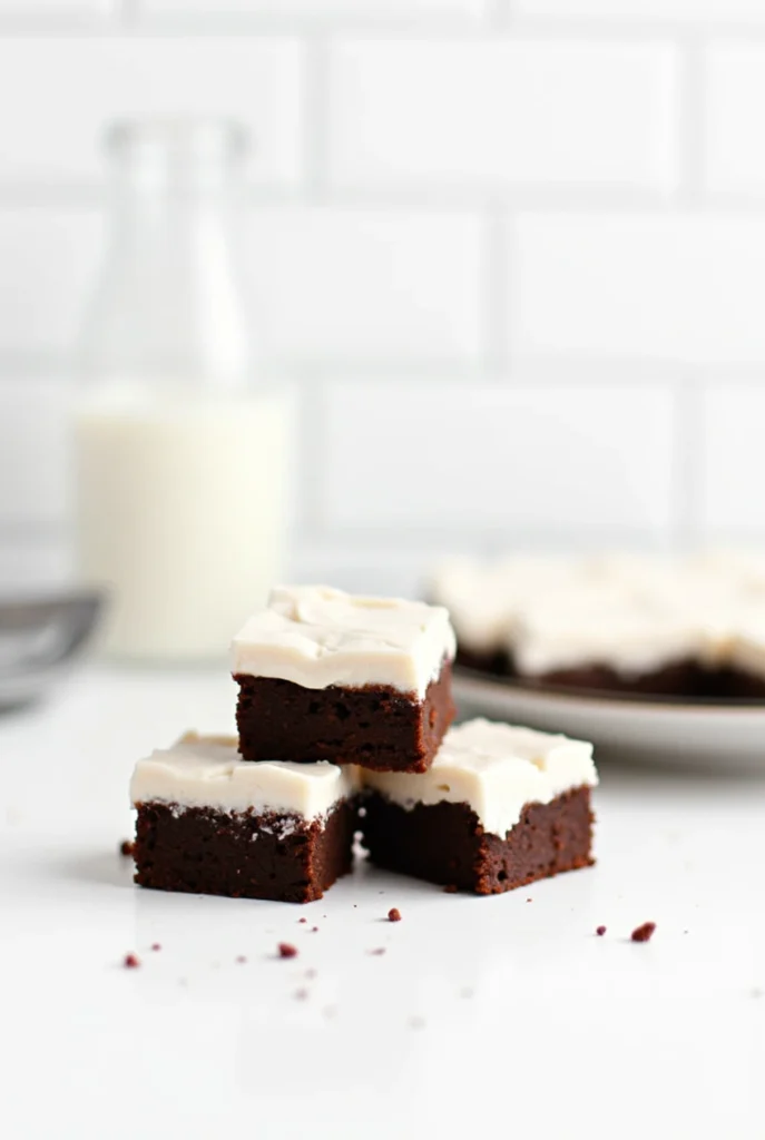 Fudgy Brownies With Cream Cheese Frosting