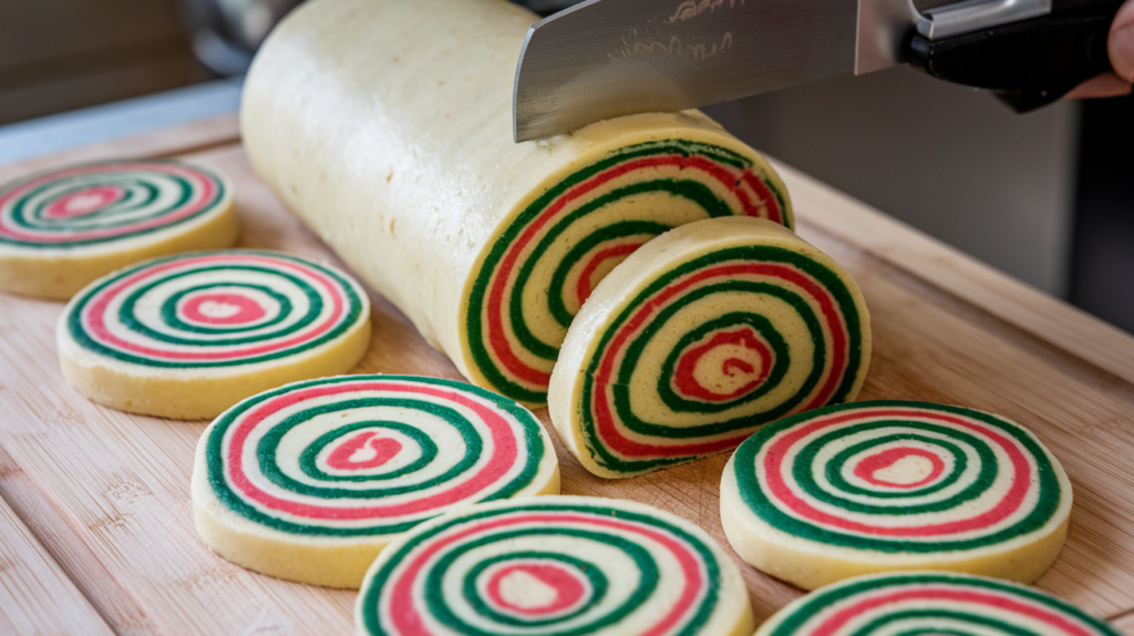 Chill the Dough: Wrap the dough log in plastic wrap and refrigerate for at least 30 minutes.

Slice and Bake: Slice the log into ¼-inch thick rounds and place on a baking sheet. Bake at 350°F for 10-12 minutes.