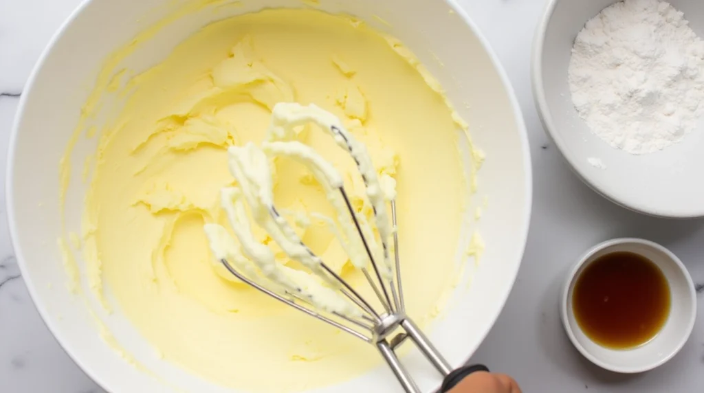 In a large bowl, beat butter until creamy (think smooth and dreamy). Slowly add powdered sugar and mix on low speed until combined. Stir in the vanilla extract and heavy cream, one tablespoon at a time, until the frosting is perfectly spreadable.