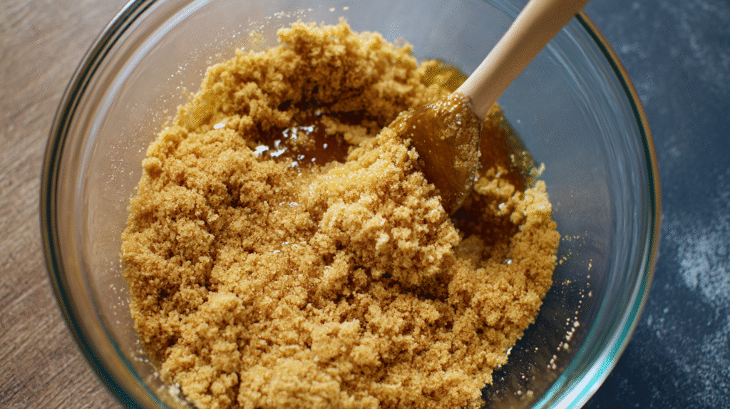  In a medium bowl, combine the graham cracker crumbs, sugar, and melted butter. Mix until well combined and press the mixture firmly into the bottom of the prepared pan. Bake for 10 minutes, then set aside to cool.