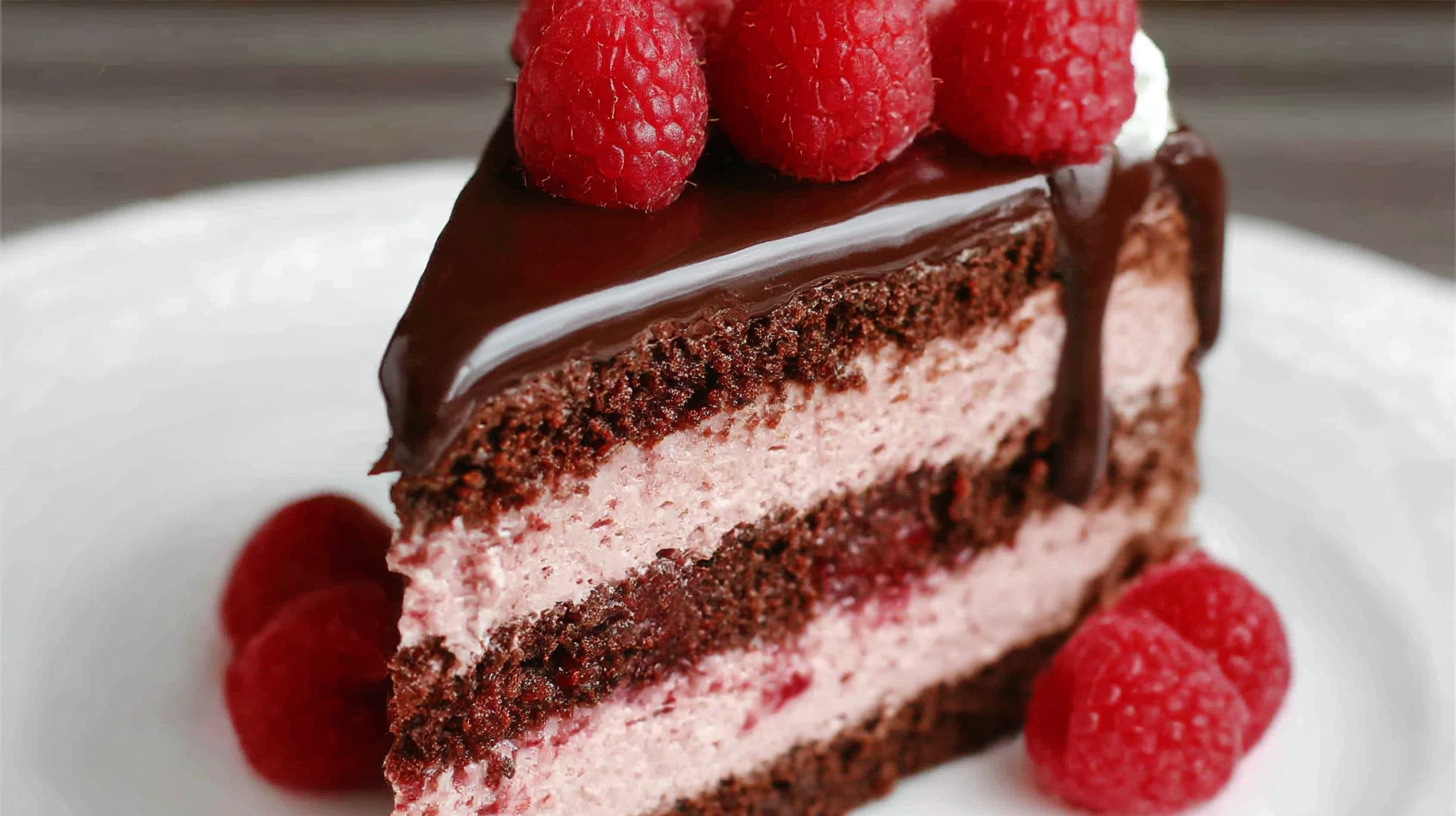 Chocolate Raspberry Mousse Cake