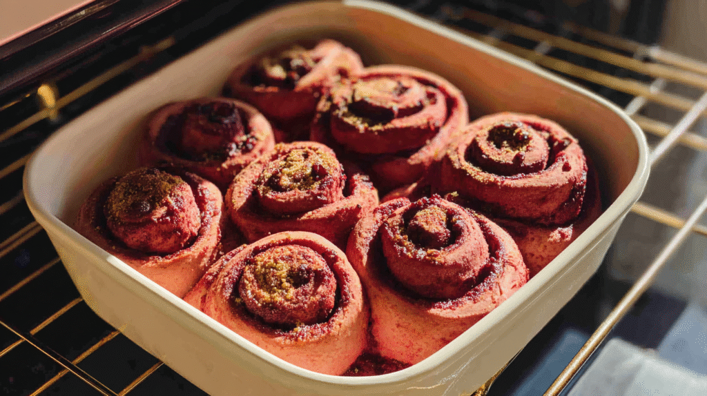 Baking Preheat your oven to 350°F (175°C) and bake for 20–25 minutes. The tops should be lightly golden — not overbaked — so the rolls stay soft and tender.