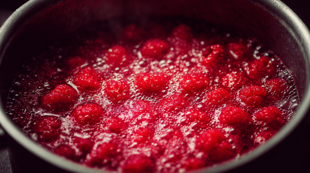 Make the raspberry mousse