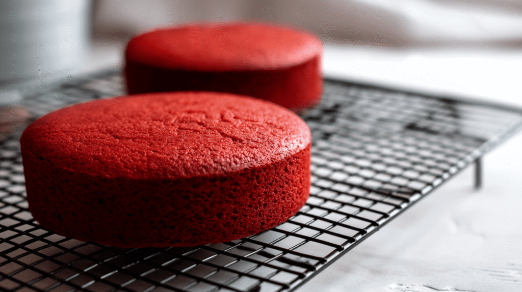Let the cakes rest in their pans for about 10 minutes, then turn them out onto a wire rack to cool completely. Patience matters here warm cakes and frosting don’t mix well.