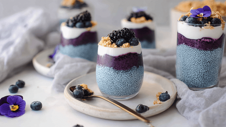 Butterfly Pea Chia Pudding