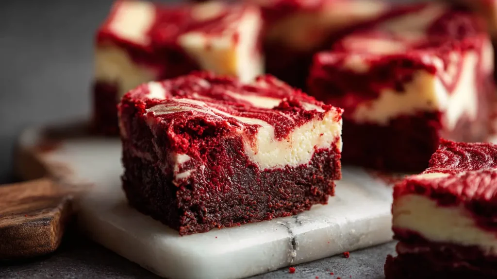 Red Velvet Cheesecake Brownies