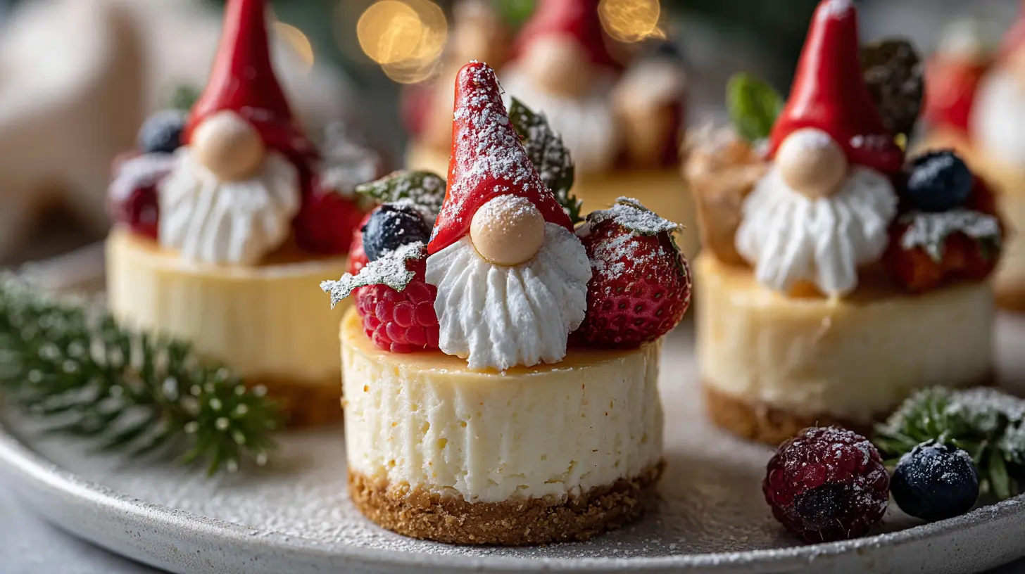 Gnome Mini Cheesecakes