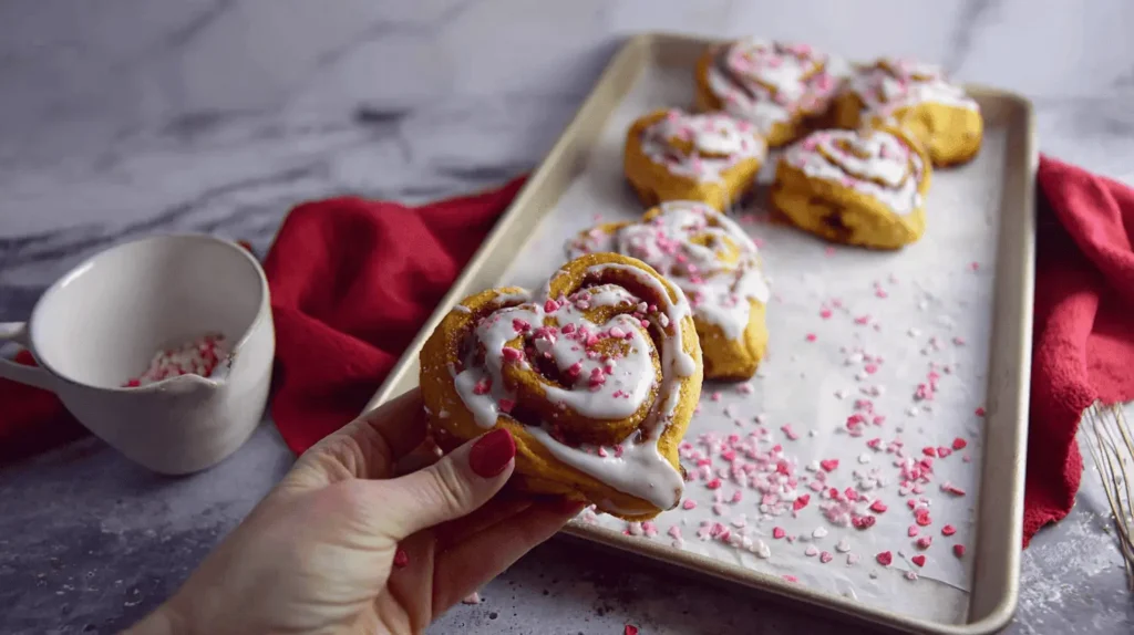 Soft, Sweet, and Fun Valentine Heart-Shaped Cinnamon Rolls