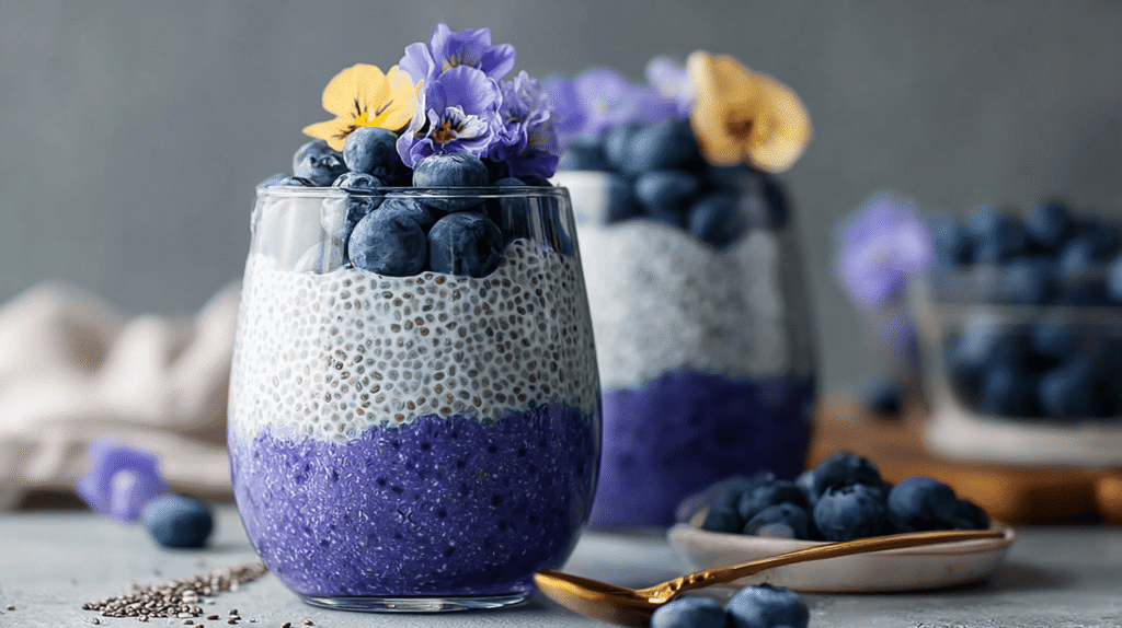 Butterfly Pea Chia Pudding
