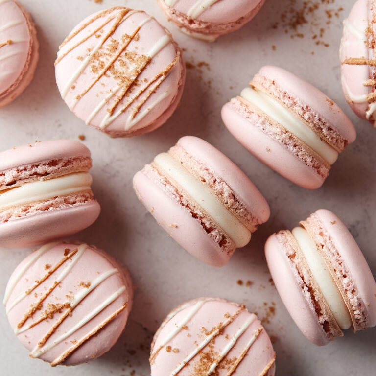 Easy Strawberry Cheesecake Macarons Recipe for Beginner