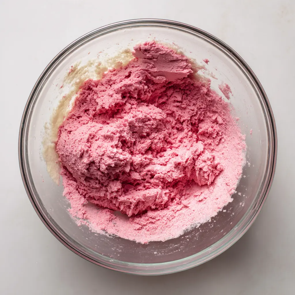 “Dry ingredients gradually added to wet mixture, stirring until combined.”