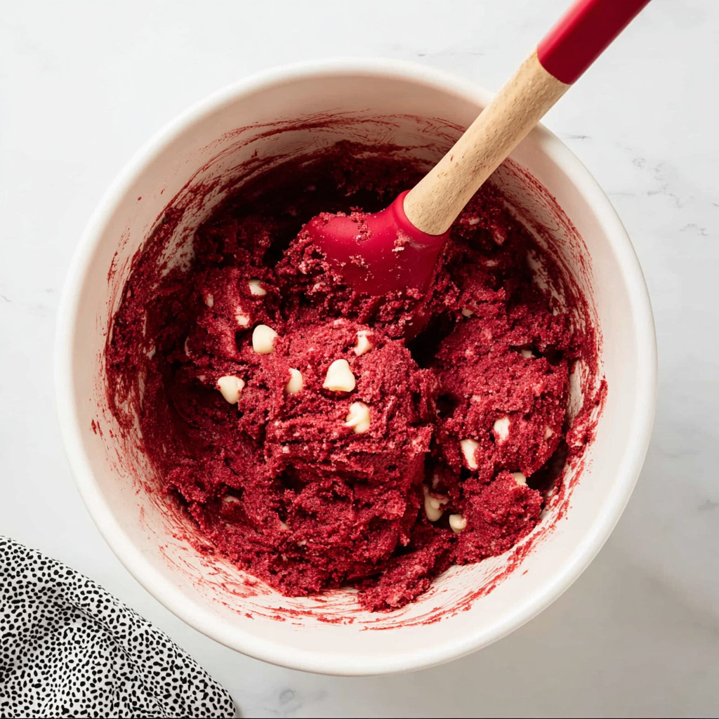 Add the dry ingredients to the wet ingredients and gently mix until just combined. Do not overmix.